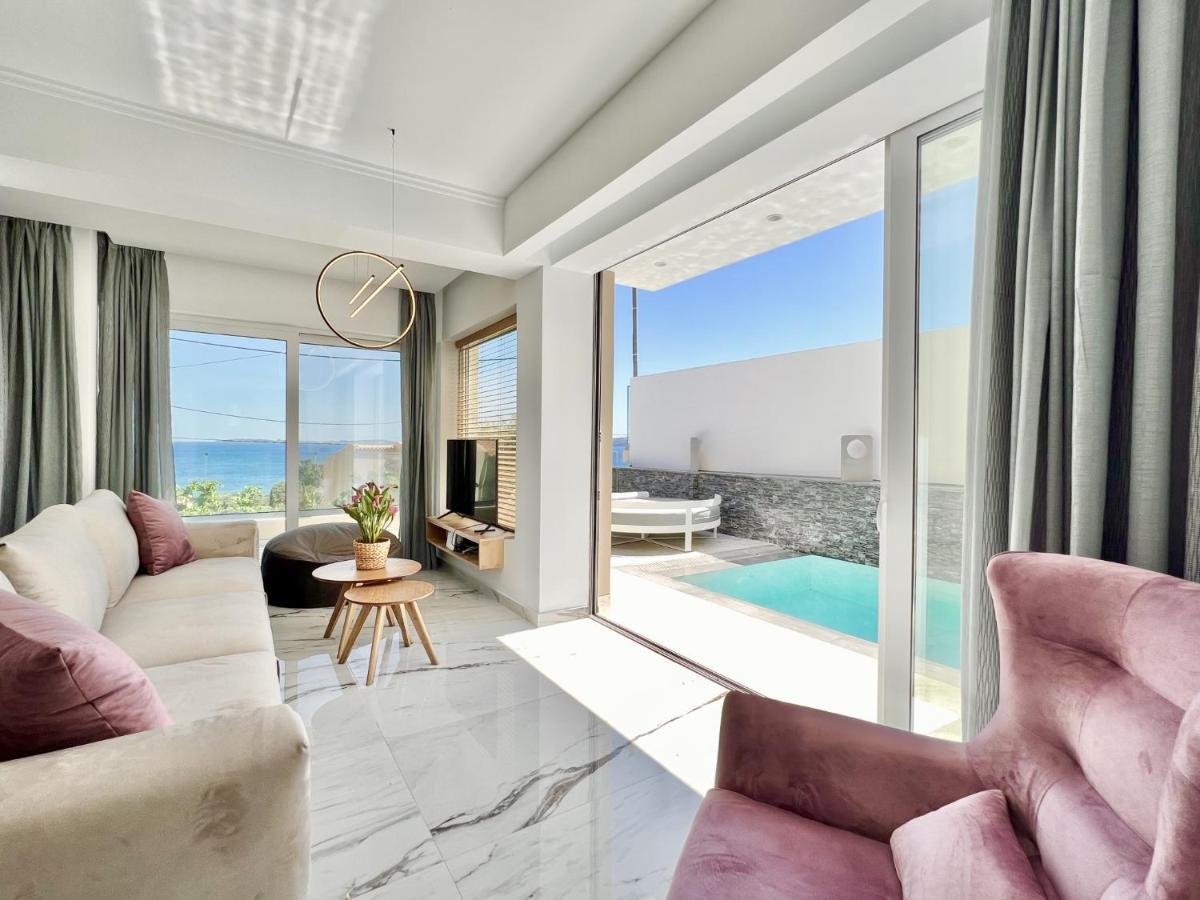 Luxury Villa Barbati Sun With Private Pool By Dadovillas Екстер'єр фото
