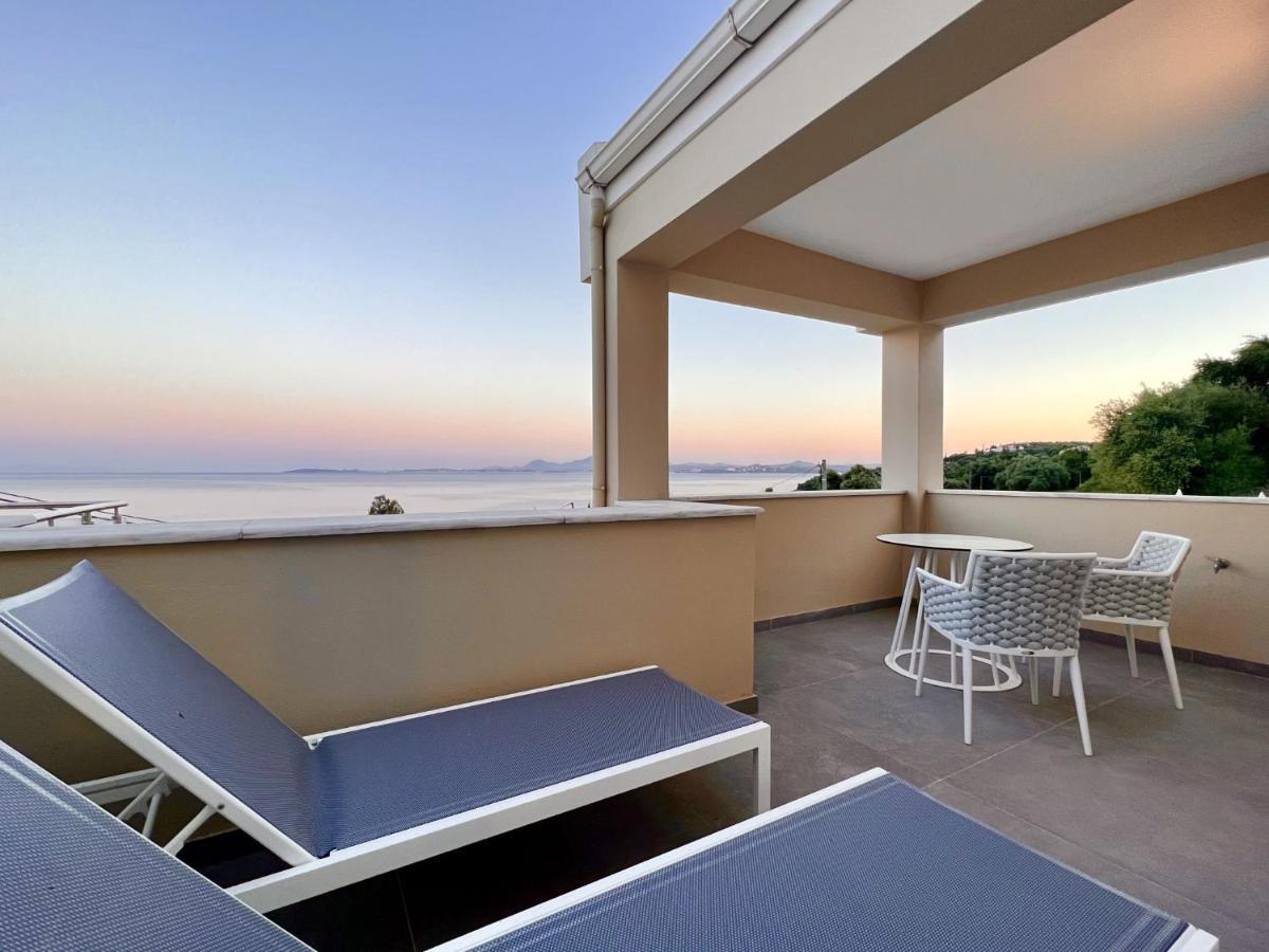 Luxury Villa Barbati Sun With Private Pool By Dadovillas Екстер'єр фото