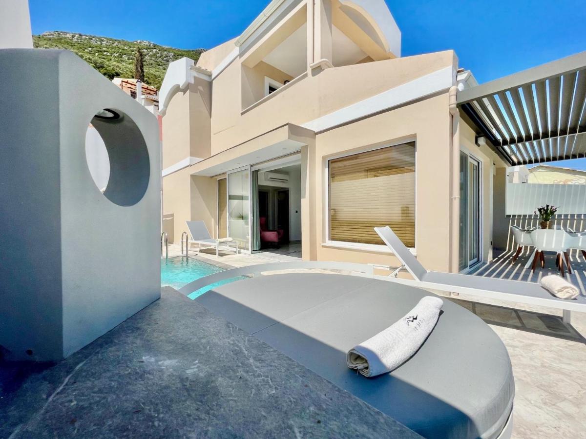 Luxury Villa Barbati Sun With Private Pool By Dadovillas Екстер'єр фото
