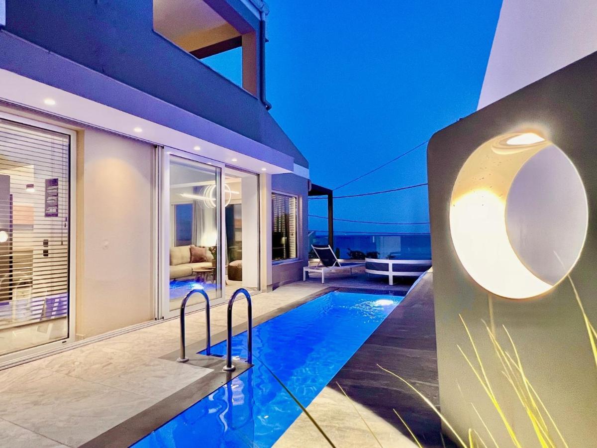Luxury Villa Barbati Sun With Private Pool By Dadovillas Екстер'єр фото
