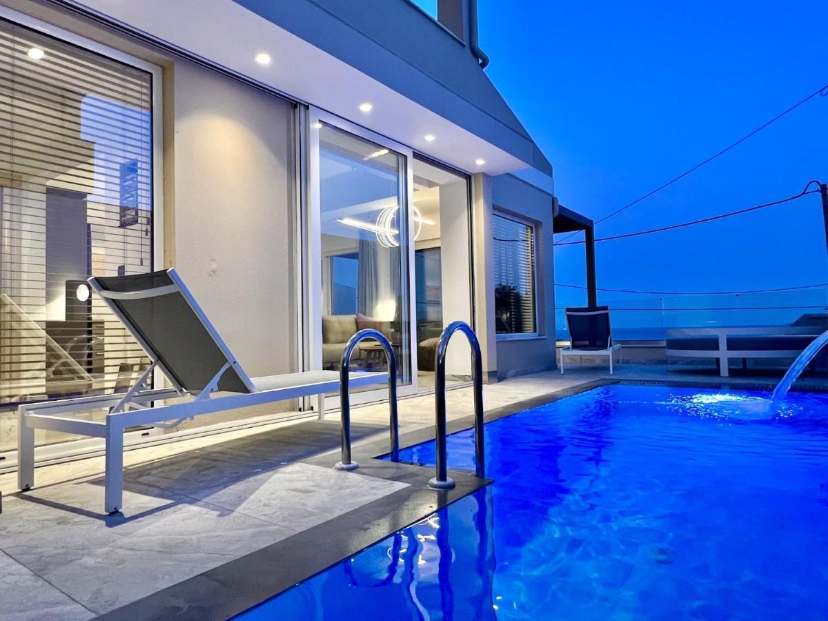 Luxury Villa Barbati Sun With Private Pool By Dadovillas Екстер'єр фото