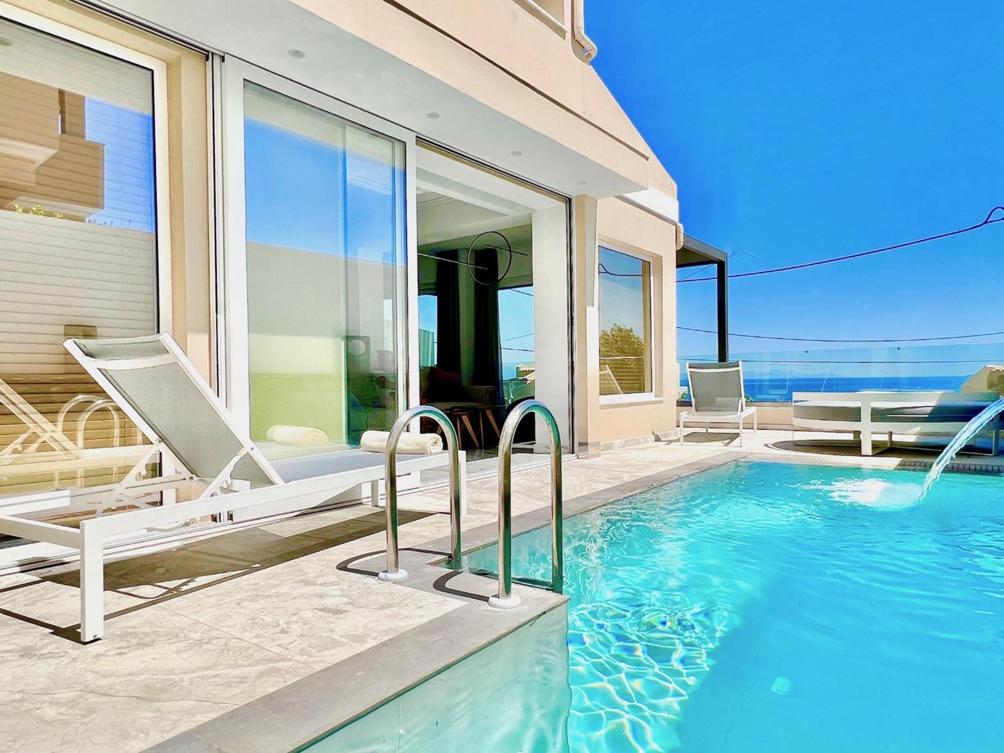 Luxury Villa Barbati Sun With Private Pool By Dadovillas Екстер'єр фото